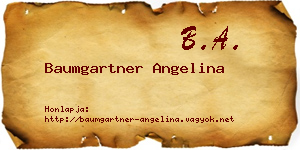 Baumgartner Angelina névjegykártya